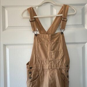 Free People Tan Overalls
